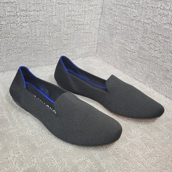 Rothy's The Loafer Black Solid Round Toe Slip On Flat Shoes Womens Size 9.5 - Picture 7 of 13